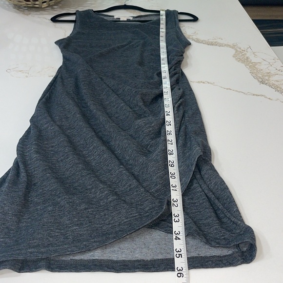 Treasure & Bond by Nordstroms Heather Gray Ruched Dress | S - Picture 7 of 7